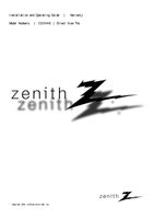 Zenith C30W46 TV Operating Manual